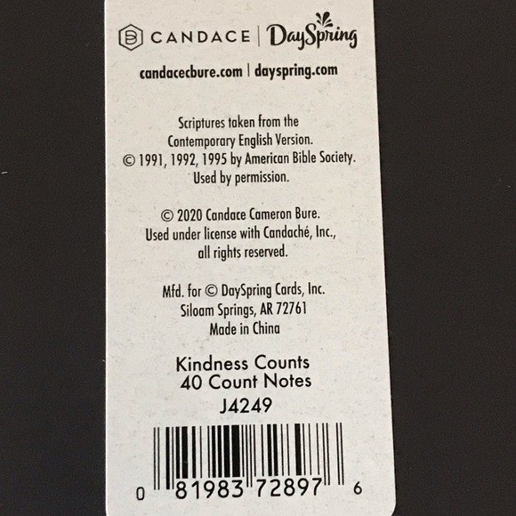 Candace Cameron Bure x Dayspring Kindness Counts 80 count Blank Note Cards NWT - Picture 5 of 9